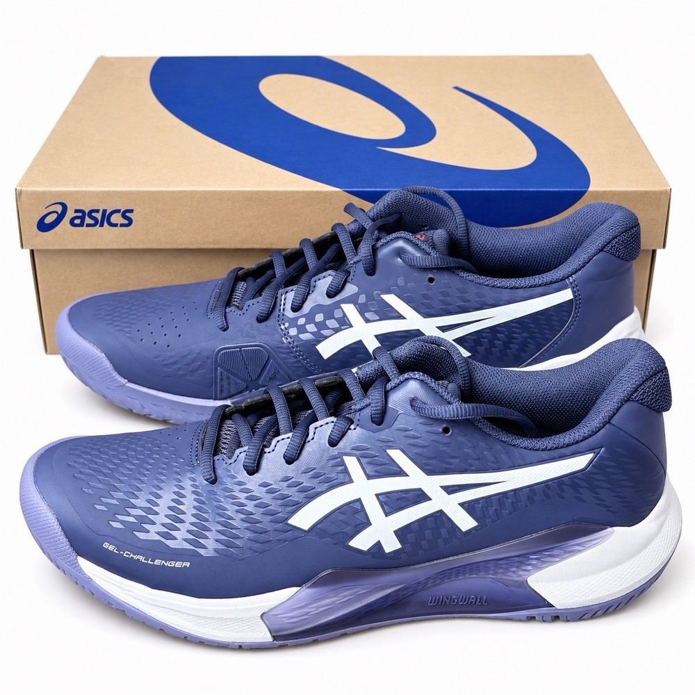 ASICS Gel-Challenger 14 Indigo Fog White 1041A405-500 Men's 11 Tennis Shoes